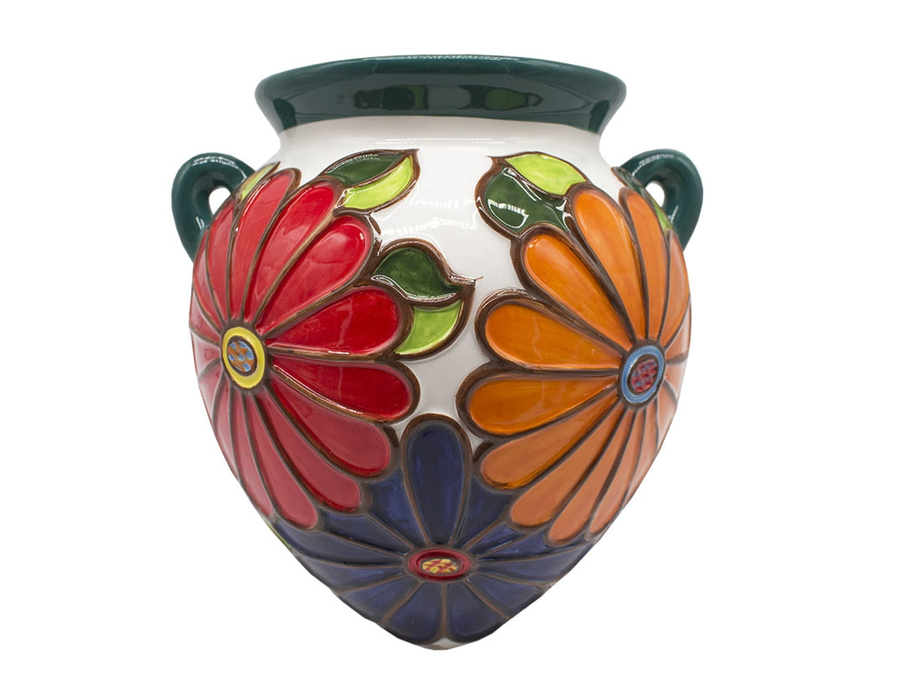 Vaso y florea da muro verdone piccolo 19x18x12,5cm