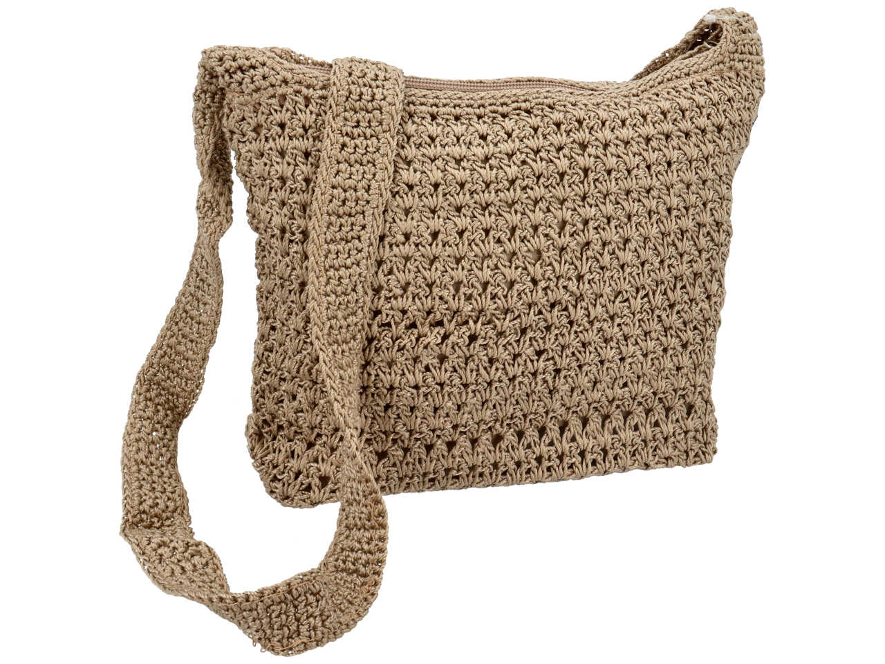 Borsa crema media colore taupe