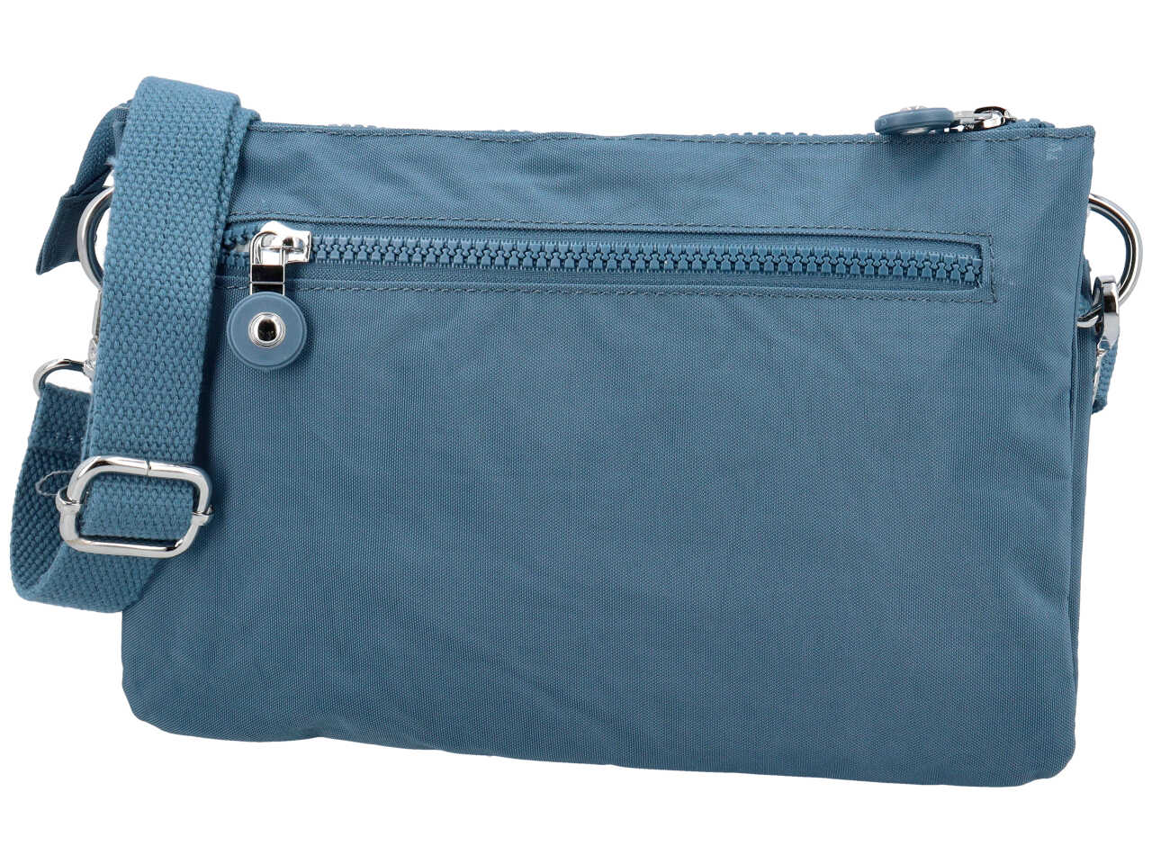 Borsa in nylon con 2 soffietti misura 26x19x6cm denim
