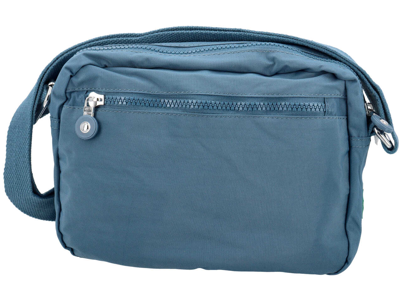 Borsa in nylon rettangolare a tracolla misura 26x20x10cm denim