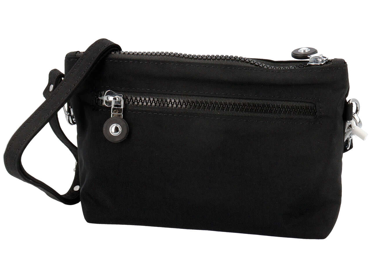 Borsa a mano in nylon misura 22x14x4cm colore nero