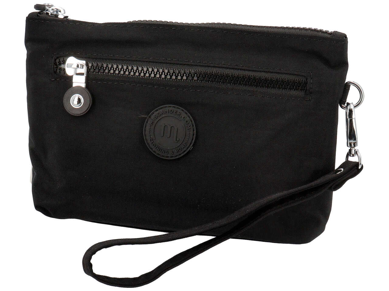 Borsa a mano in nylon misura 22x14x4cm colore nero