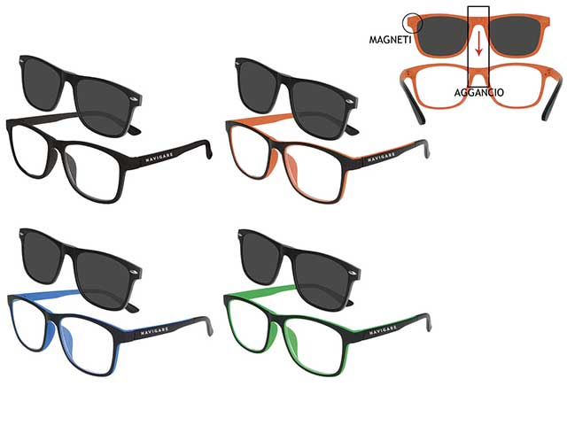 Occhiali da lettura clip/sole +2,5