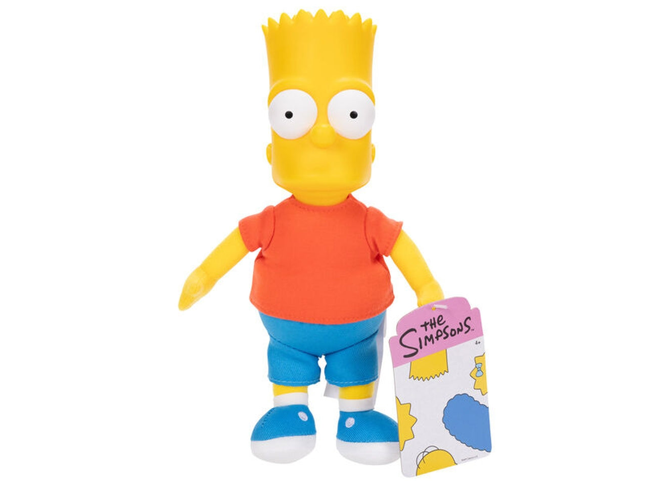 Peluche The Simpson Assortimento Wave 1, Set di 5 Personaggi con Testa in Plastica e Corpo in Peluche, Ideali per Fan e Collezionisti - Età Consigliata 4+ | Jakks Pacific