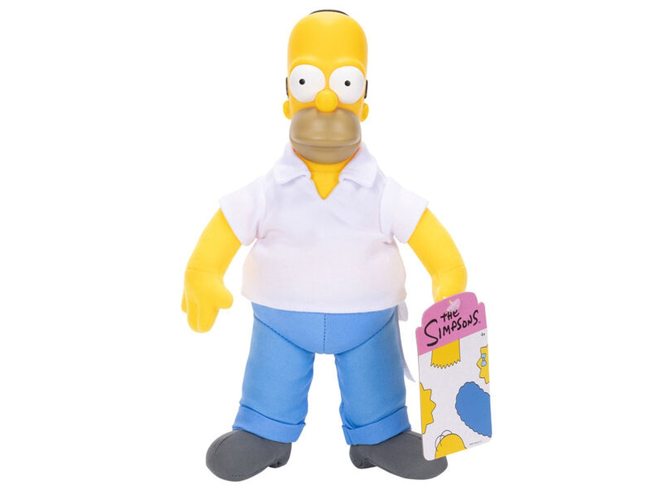 Peluche The Simpson Assortimento Wave 1, Set di 5 Personaggi con Testa in Plastica e Corpo in Peluche, Ideali per Fan e Collezionisti - Età Consigliata 4+ | Jakks Pacific