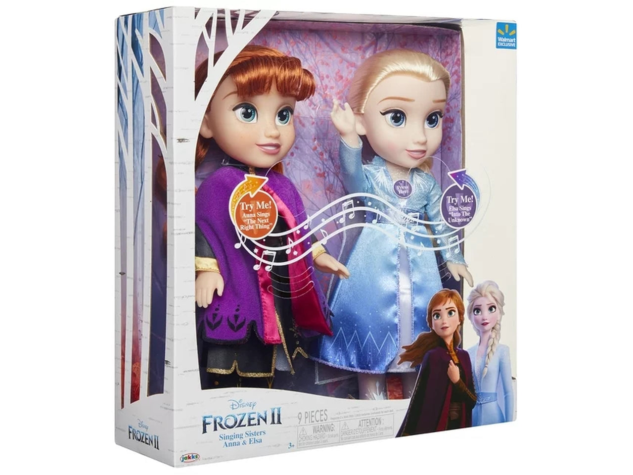 Disney princess anna and elsa 35cm singing sisters