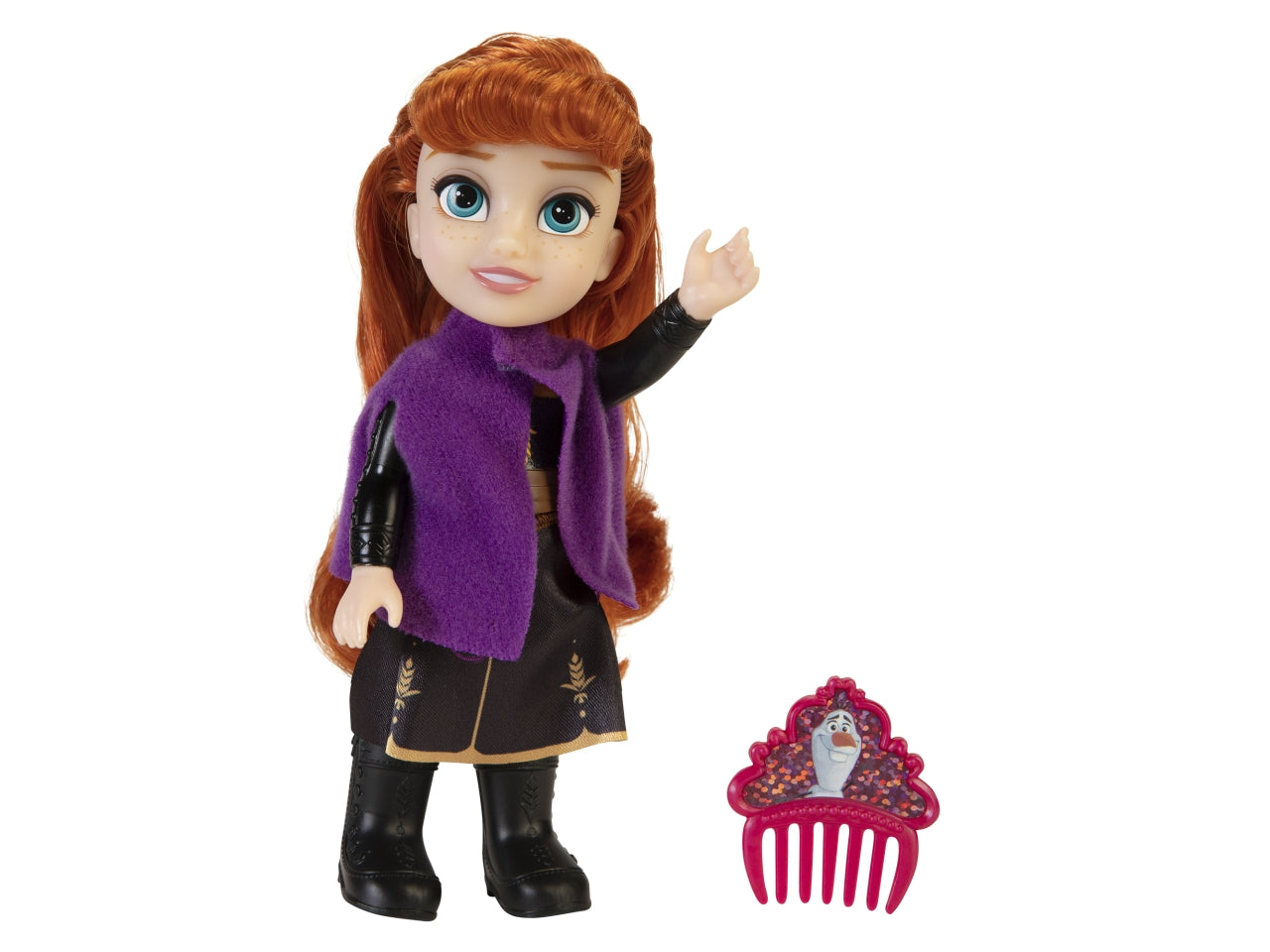 Bambola Frozen Petite 15 cm assortite, Include Personaggi di Elsa e Anna con Pettine di Olaf per Acconciare i Classici Capelli Rossi di Anna, Accessori Inclusi | Jakks Pacific