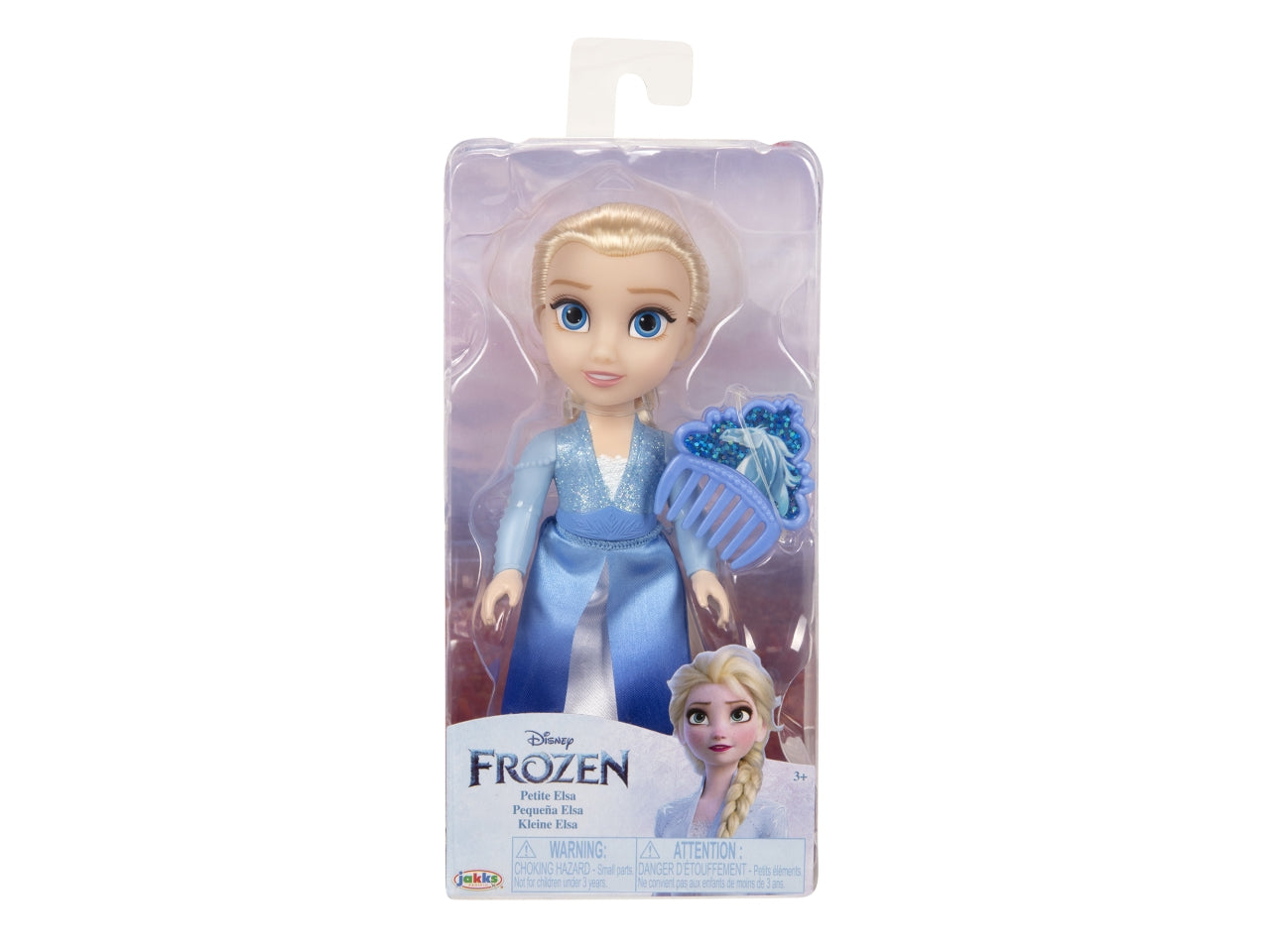 Bambola Frozen Petite 15 cm assortite, Include Personaggi di Elsa e Anna con Pettine di Olaf per Acconciare i Classici Capelli Rossi di Anna, Accessori Inclusi | Jakks Pacific