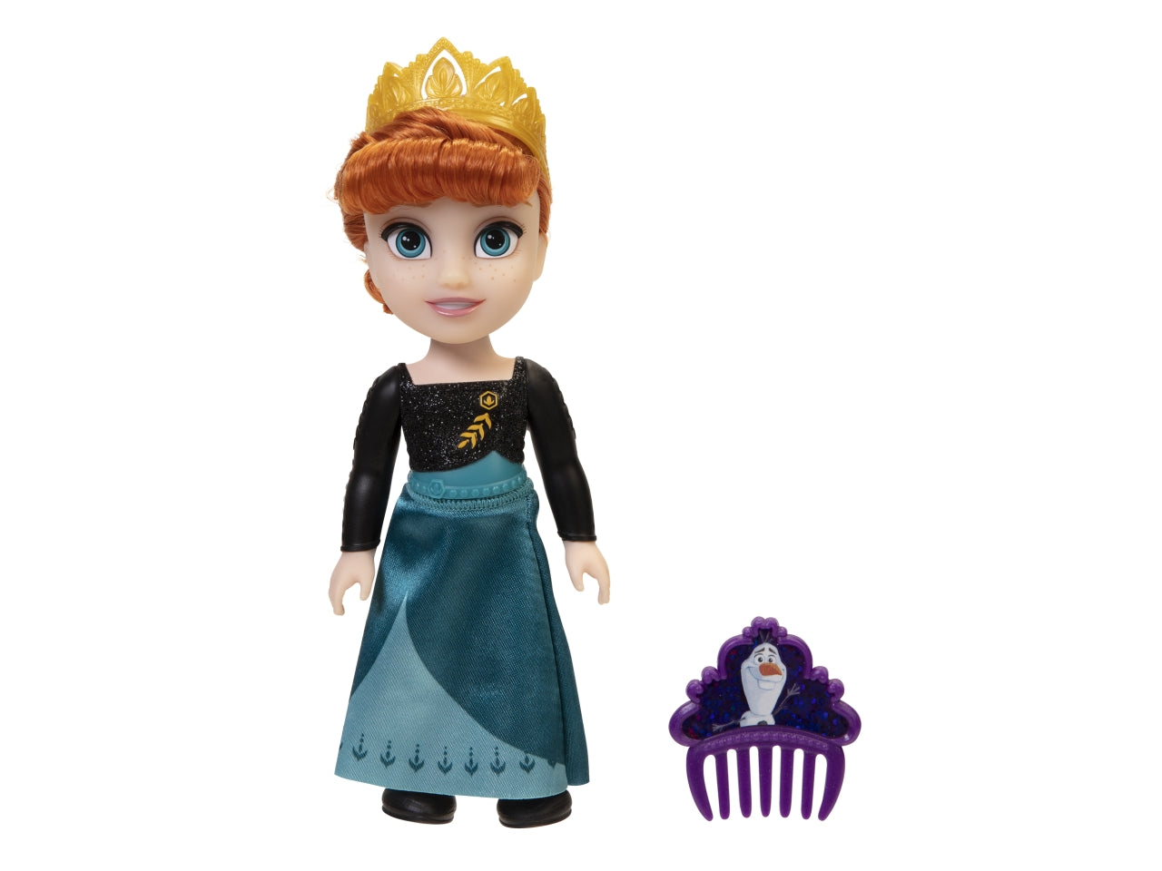 Bambola Frozen Petite 15 cm assortite, Include Personaggi di Elsa e Anna con Pettine di Olaf per Acconciare i Classici Capelli Rossi di Anna, Accessori Inclusi | Jakks Pacific