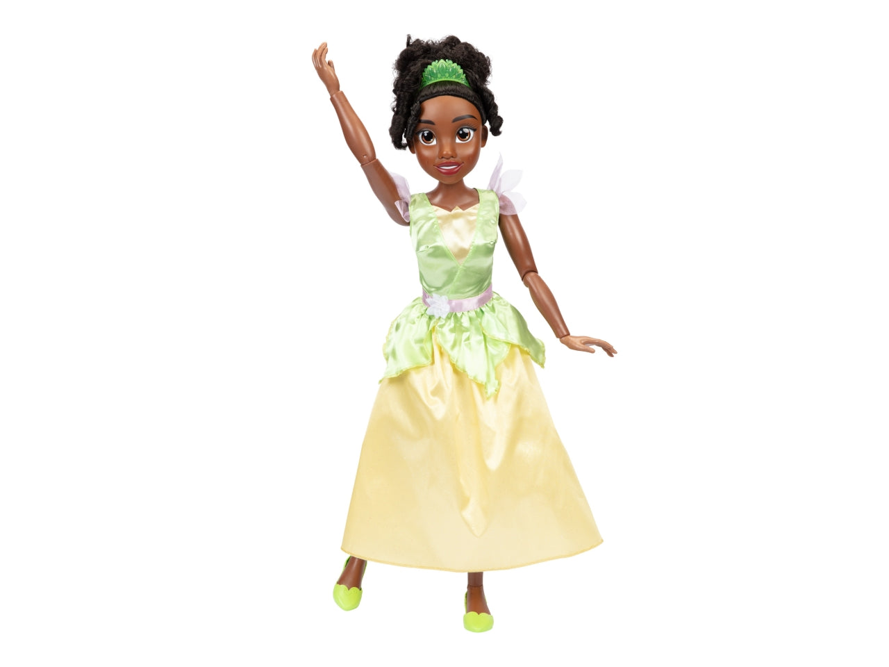 Disney princess bambola playdate 80cm tiana articolata con accessori