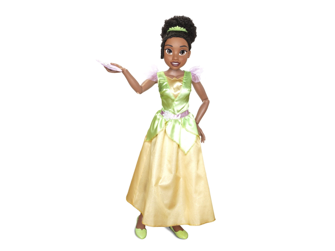 Disney princess bambola playdate 80cm tiana articolata con accessori