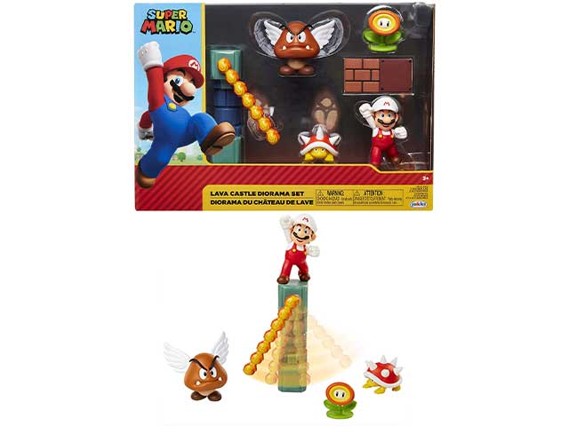 Super mario 6cm castello di lava 400154