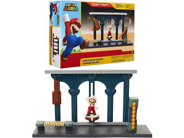 Super mario 6cm castello di lava 400174