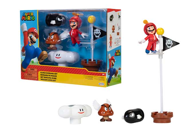 Super mario set diorama 6cmcloud 401994