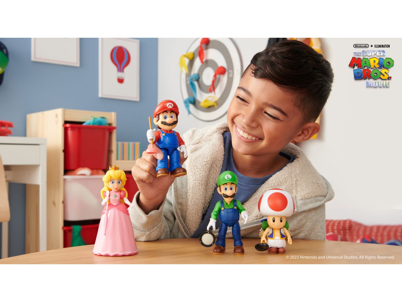Super mario movie action figures 13cm con accessori