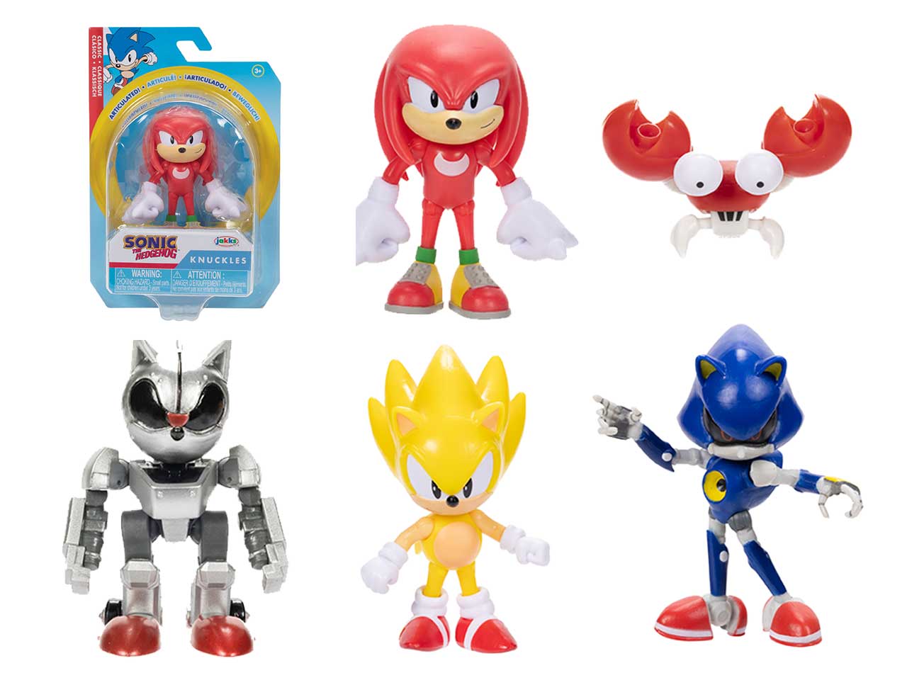 Sonic personaggi articolati assortiti, 6 cm per bambini di 3+ anni - Jakks Pacific