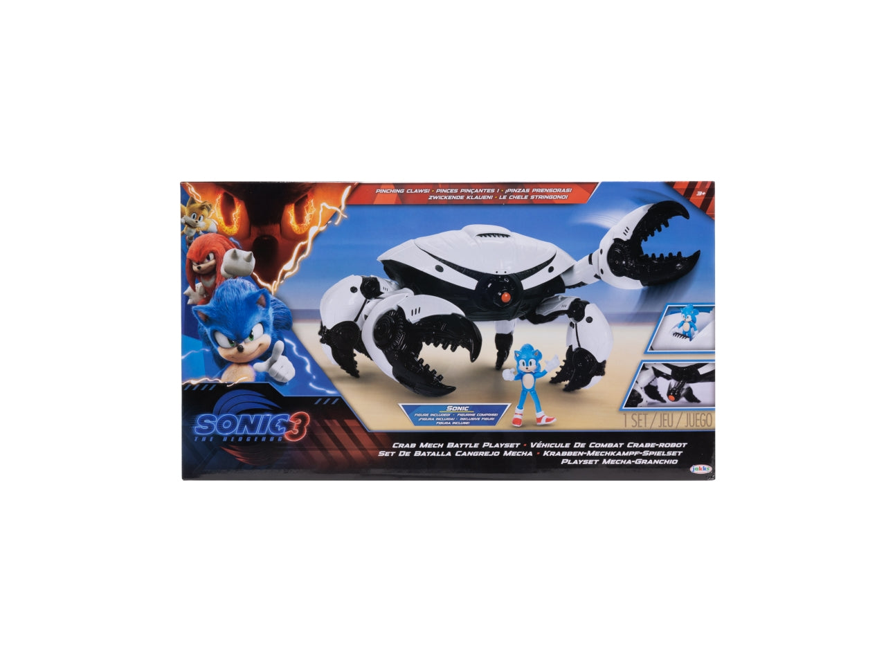 Playset con Personaggio Sonic 3 Movie, Set di Gioco Dettagliato in Plastica per Fan e Collezionisti - Età Consigliata 4+ | Jakks Pacific