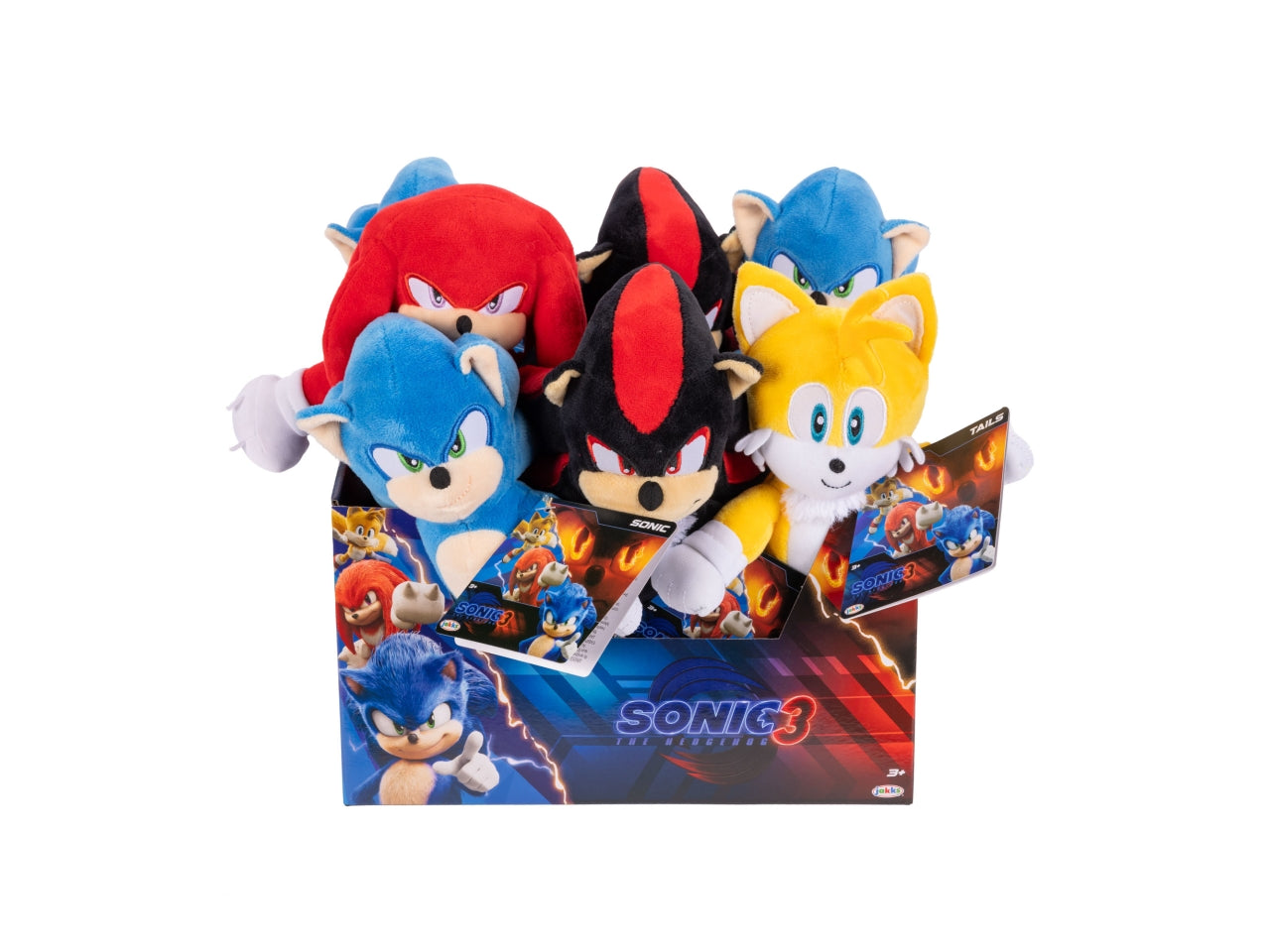 Peluche Sonic 3 Movie 23 cm, Morbido Peluche per Fan e Collezionisti - Età Consigliata 4+ | Jakks Pacific