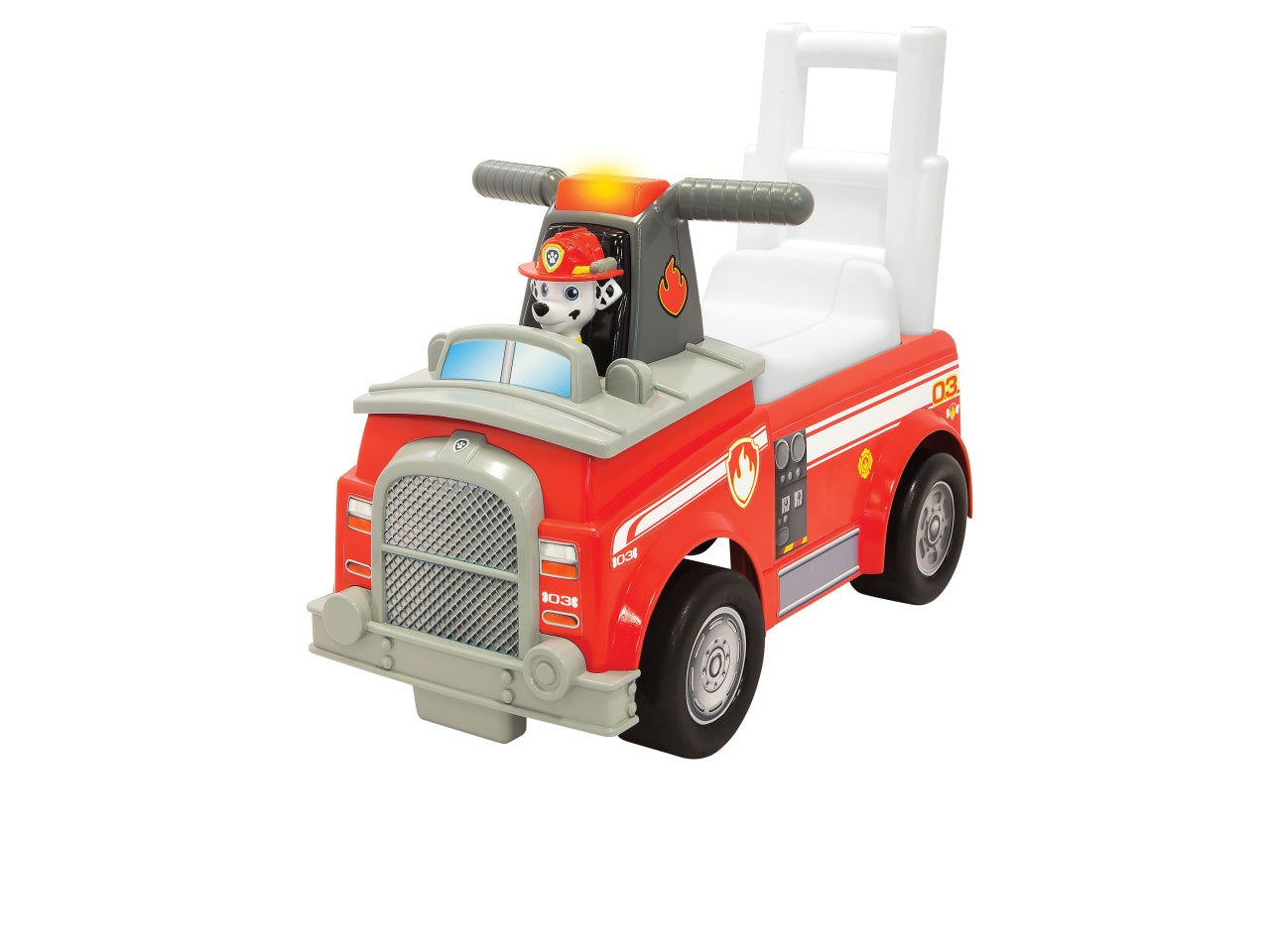 Paw patrol cavalcabile marshall camion dei pompieri