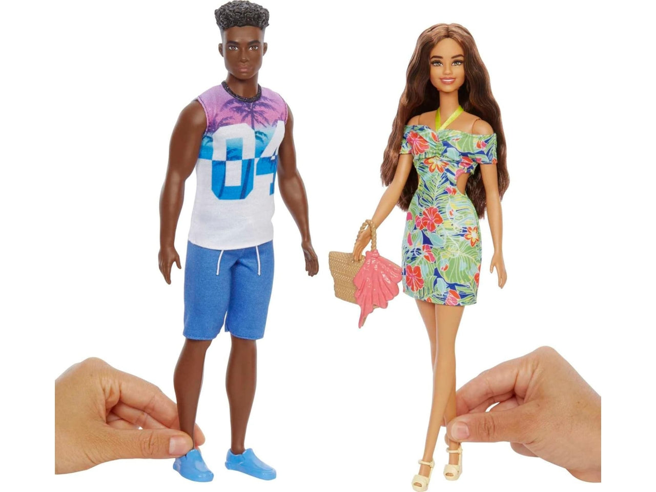 Barbie Ken Fashions 2-Pack Tropical Dress & Tote camicia pantaloncini | Mattel