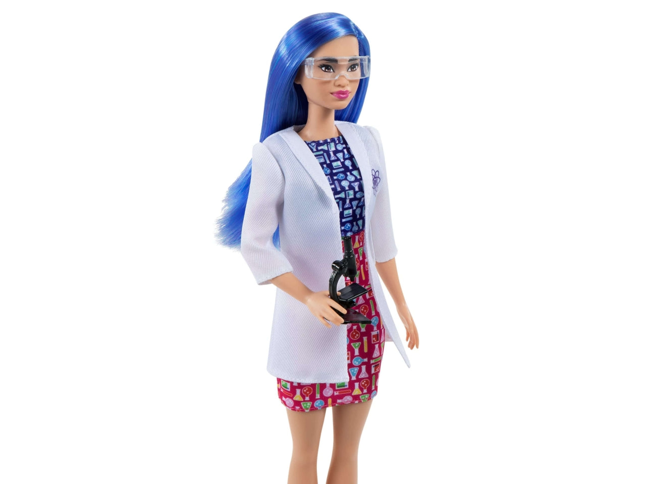 Barbie scienziata con microscopio, 30 cm per bambini di 3 + anni, Mattel