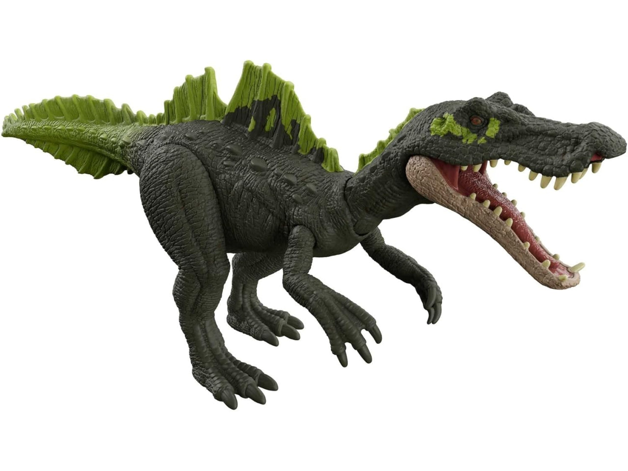 Jurassic World Dominion Assalto Ruggente - Ichthyovenator, dinosauro con ruggito e attacco con morsi, gioco classico e digitale, Giocattolo per Bambini 4+ Anni - Mattel