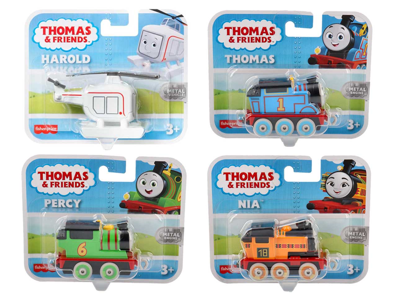 Thomas & friends locomotive a ruota libera in metallo - disponibile in vari assortimenti