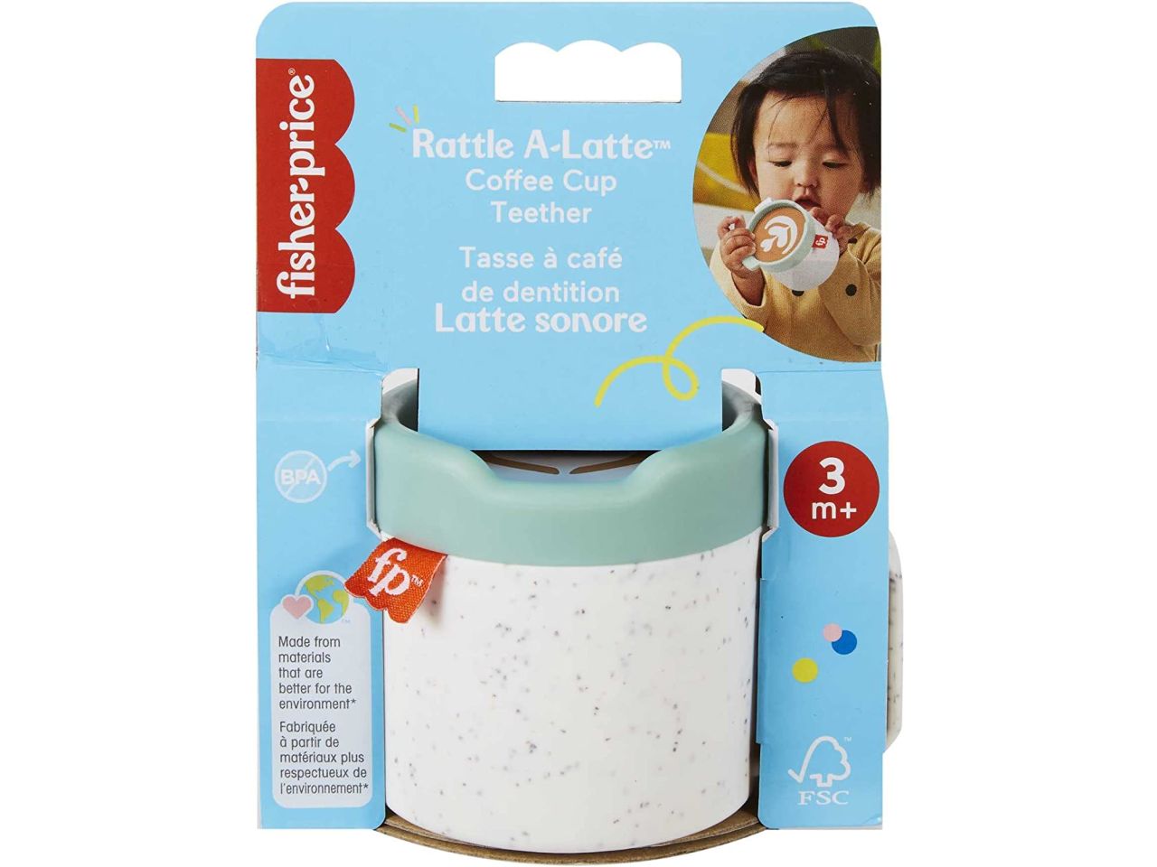 Fisher price baby cappuccino sonaglino mor.