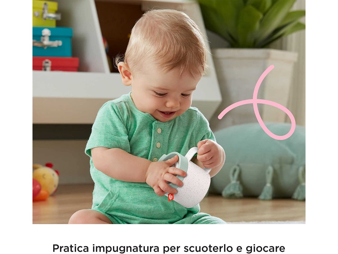 Fisher price baby cappuccino sonaglino mor.