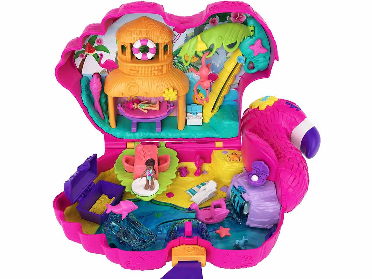 Polly pocket fenicottero mega party hgc