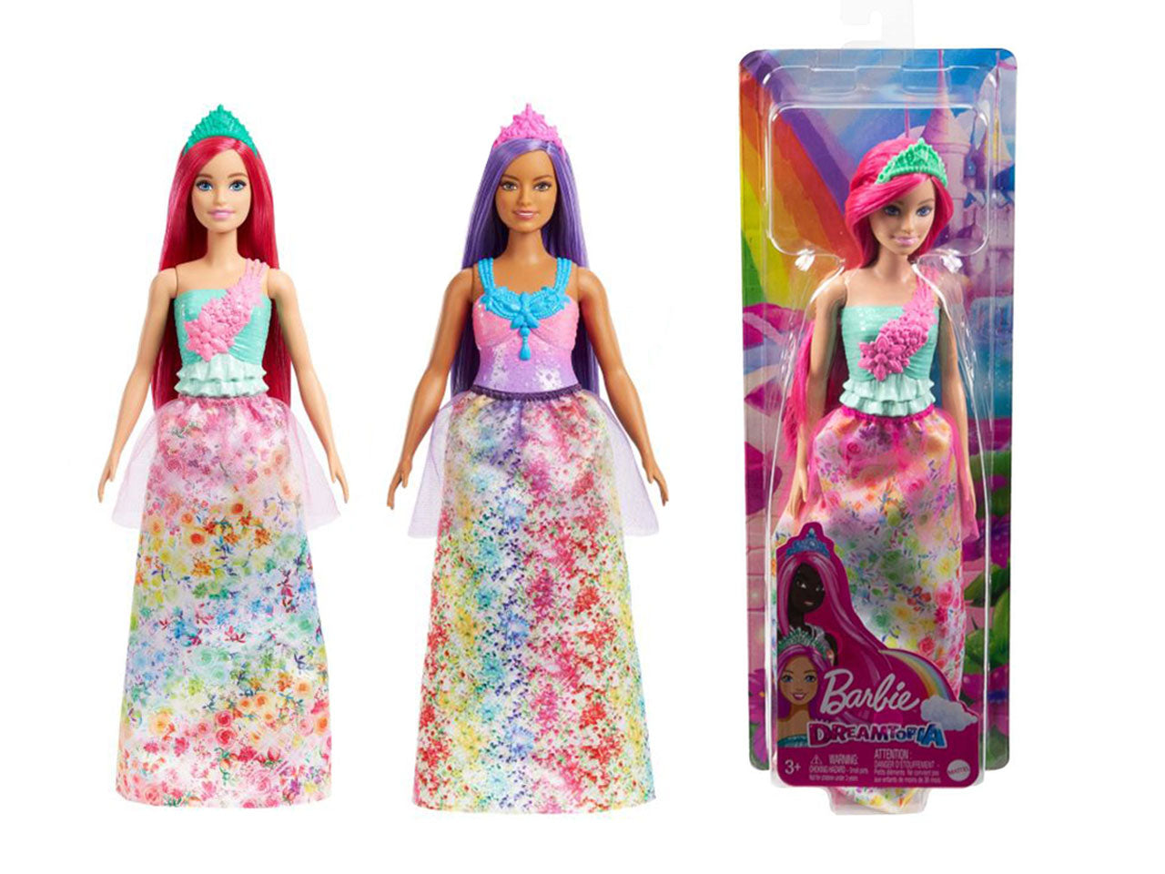 Mattel fashion doll  barbie dreamtopia principesse assortite