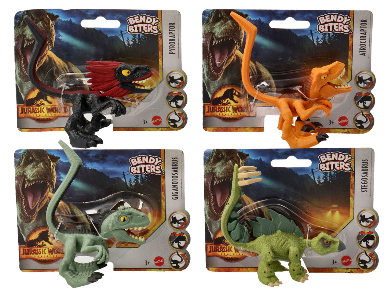 Jurassic world dinosauro bendys assortito