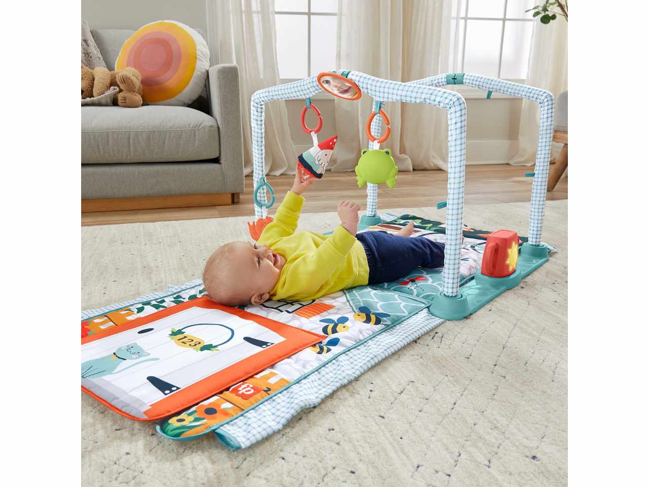 Fisher-price cozy cottage gym-so  hjk45