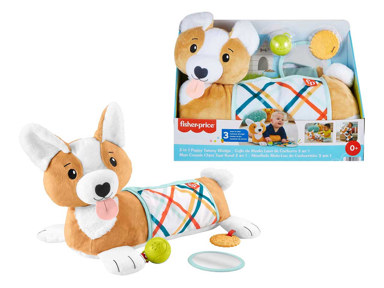 Fisher price cuscino corgi tummy time