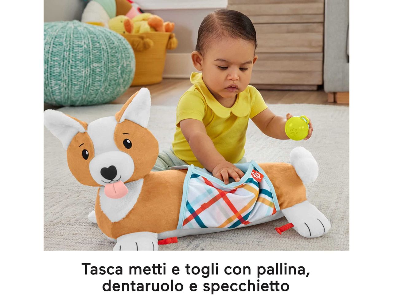 Fisher price cuscino corgi tummy time