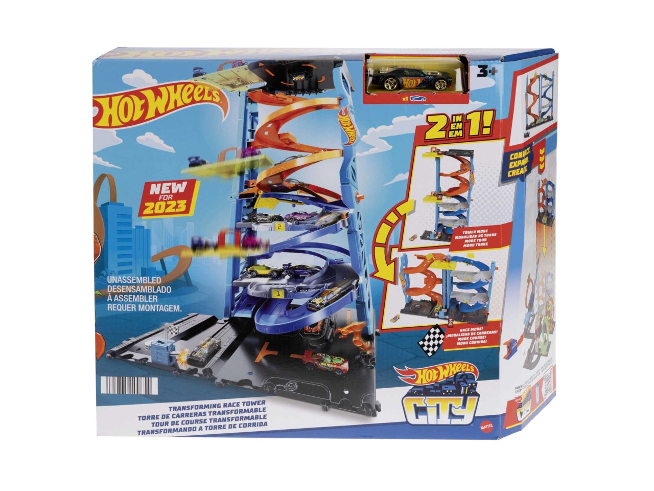 Hot Wheels City Garage "Torre Trasformabile" Playset | Mattel