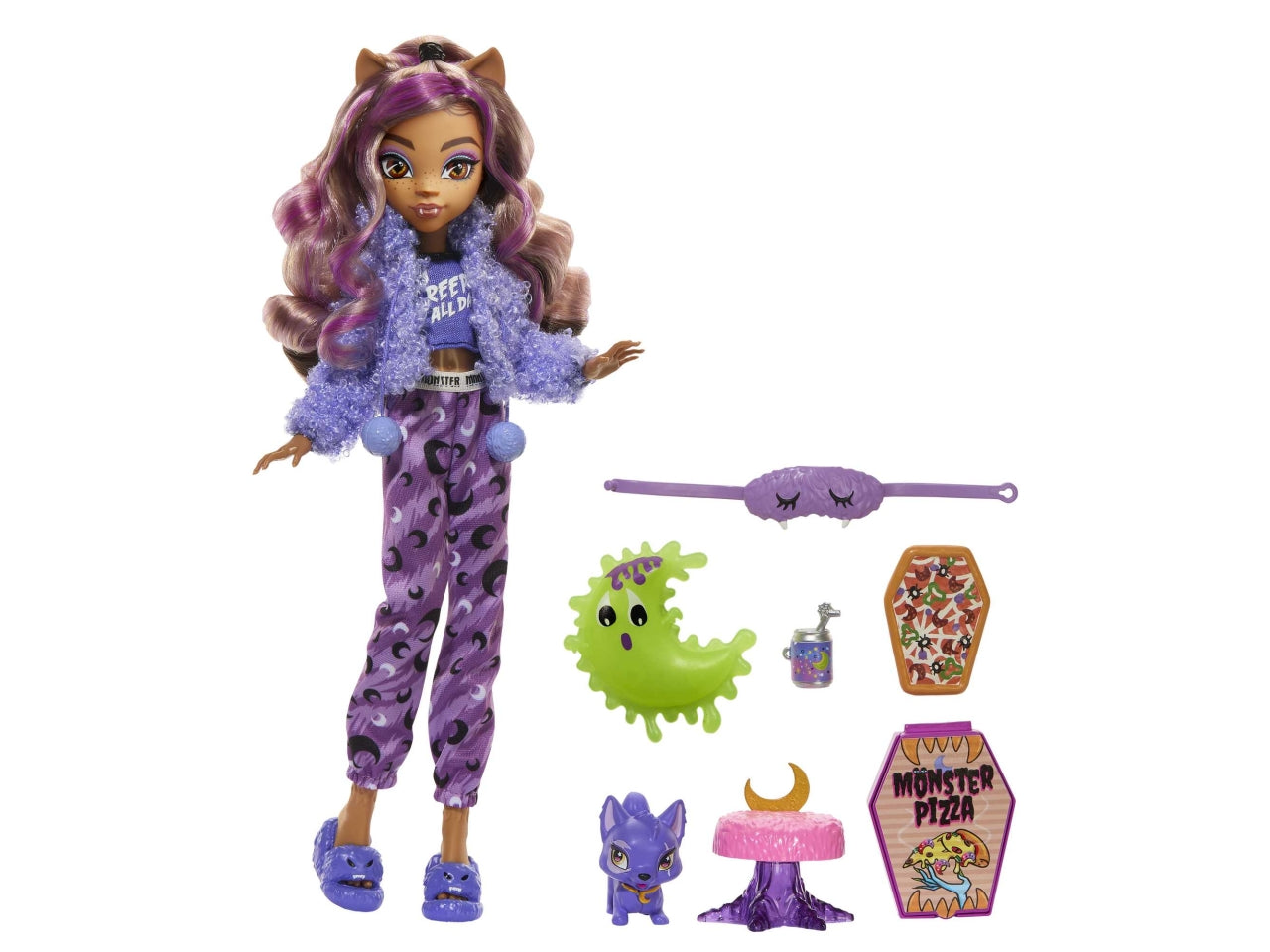 Monster high pigiama party clawdeen