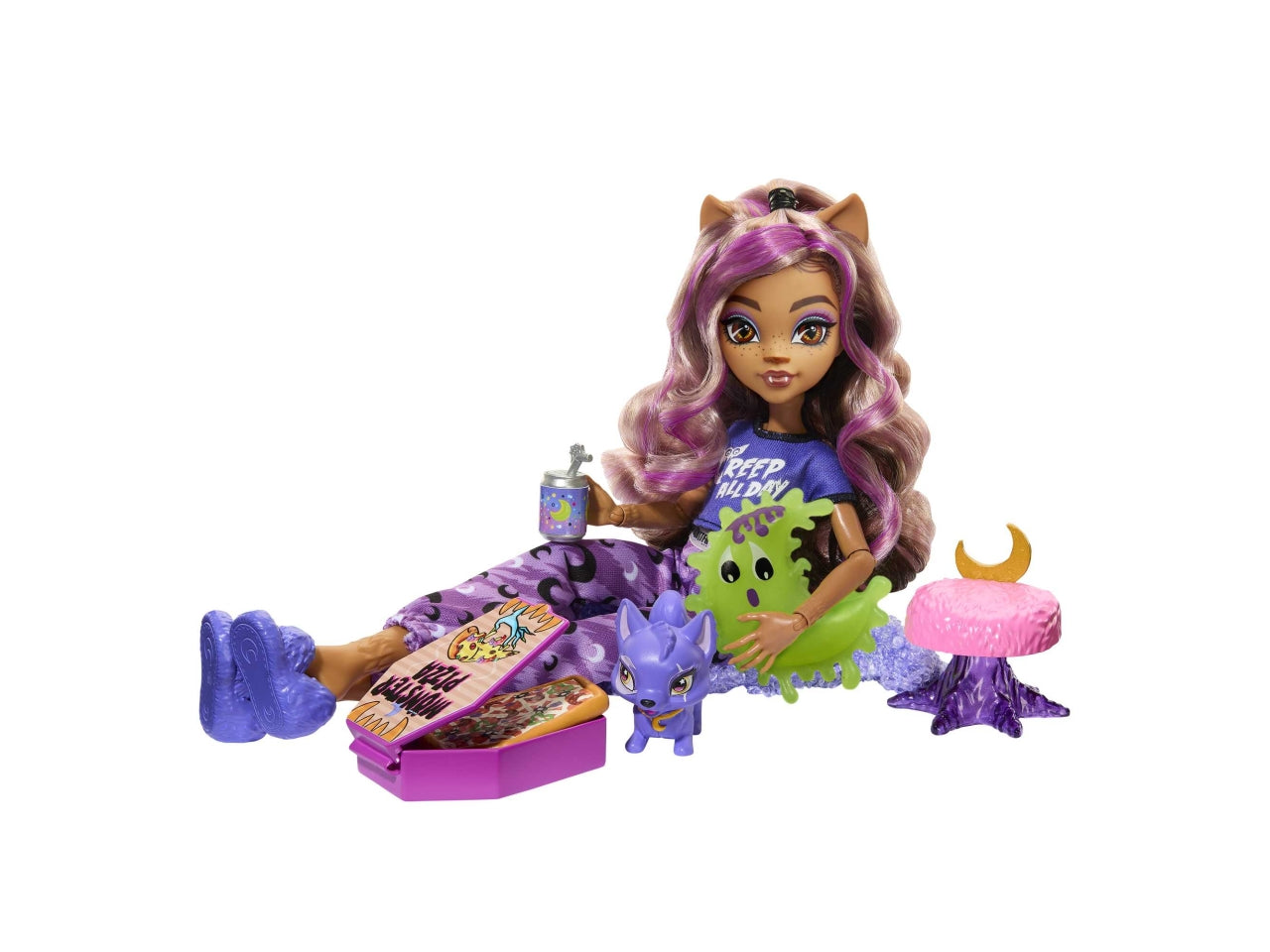 Monster high pigiama party clawdeen