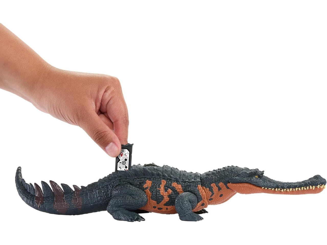 Jurassic World - Ruggito Selvaggio, Diabloceratopo, dinosauro con suoni e mossa d'attacco, dimensioni medie, snodato, con gioco digitale??, Giocattolo per Bambini 4+ Anni - Mattel