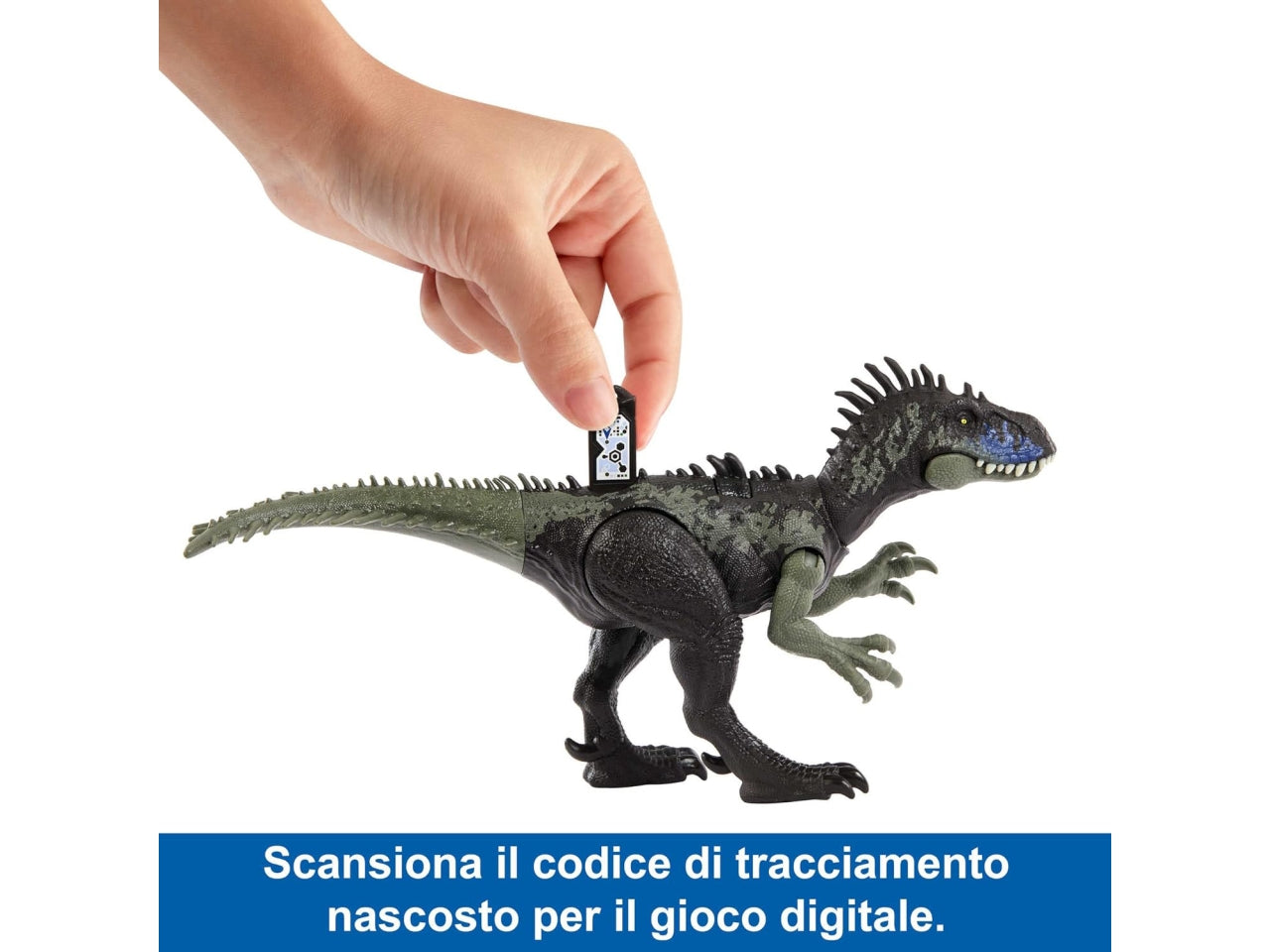 Jurassic World - Ruggito Selvaggio, Driptosauro, con suoni e mosse d'attacco, dimensioni medie, snodato e con gioco digitale?, Giocattolo per Bambini 4+ Anni - Mattel