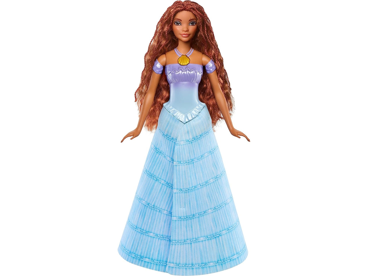 Fashion doll mattel  disney ariel bambola trasformabile 2 in 1