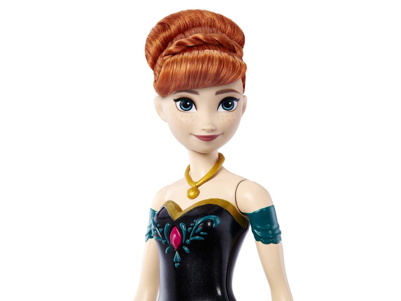 Fashion doll mattel  disney frozen bambola cantante anna oggi, per la prima volta