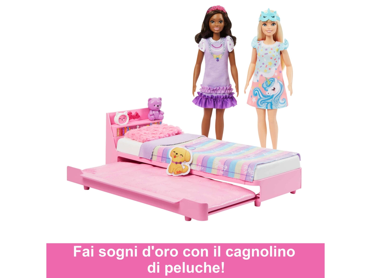 Barbie My First camera da letto con accessori inclusi, per bambini dai 3+ anni, Mattel