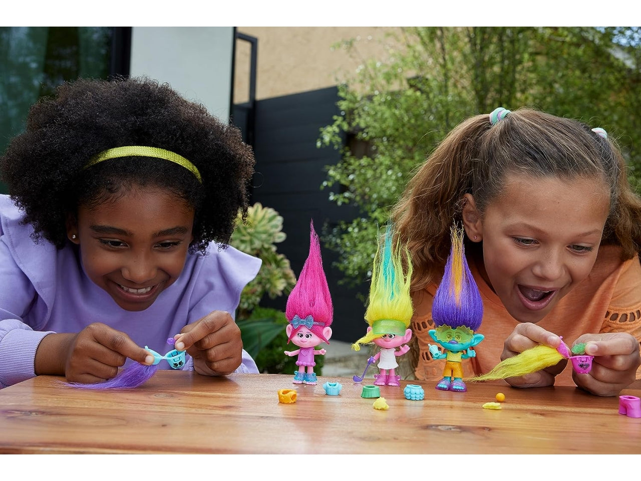 Trolls hair pops surprise con capelli a sorpresa, per bambini dai 3+ anni, Mattel