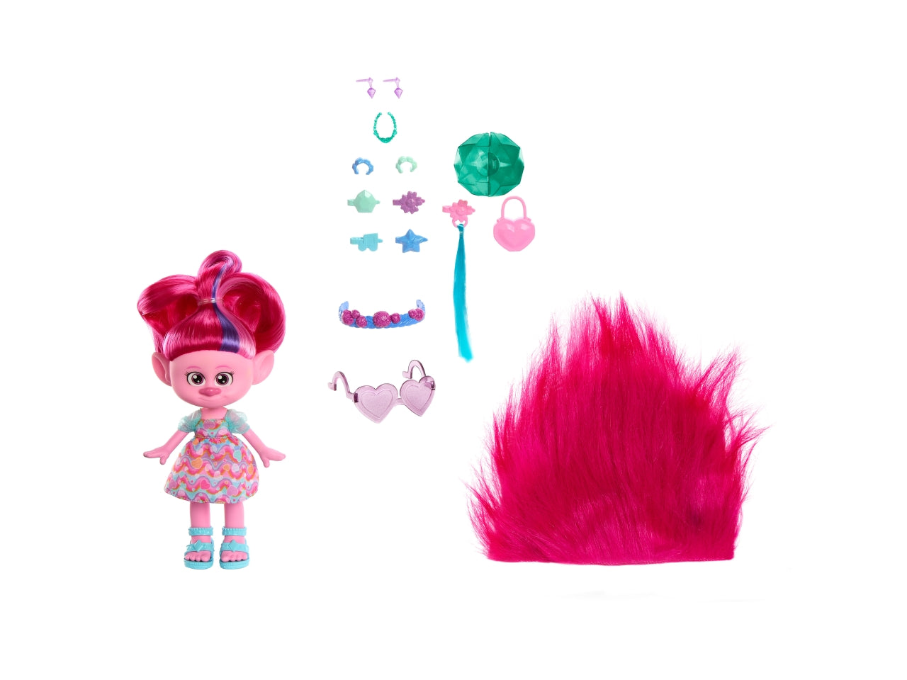 Mattel trolls poppy magiche acconciature