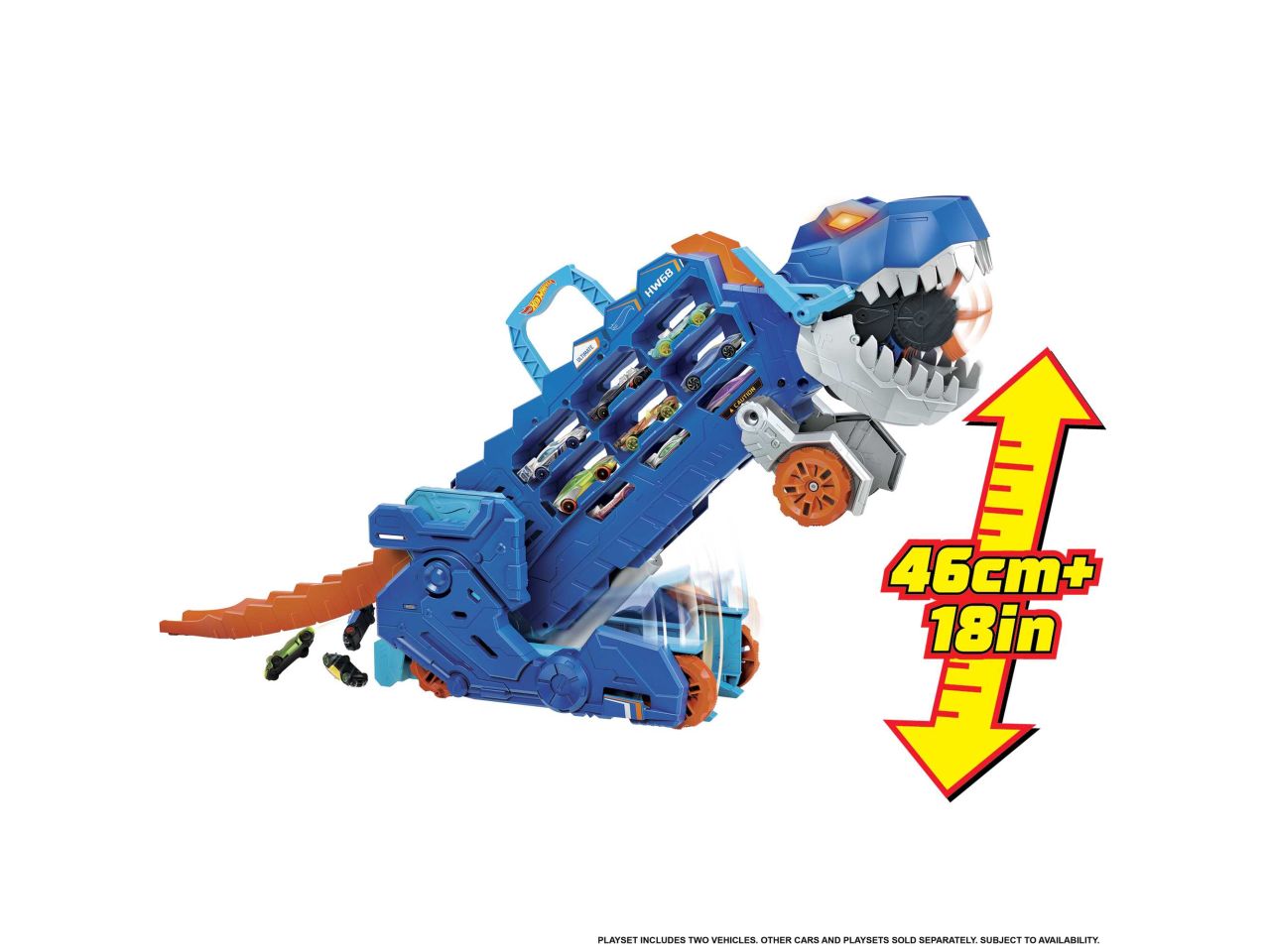 Mattel hot wheels city mega t-rex trasportatore