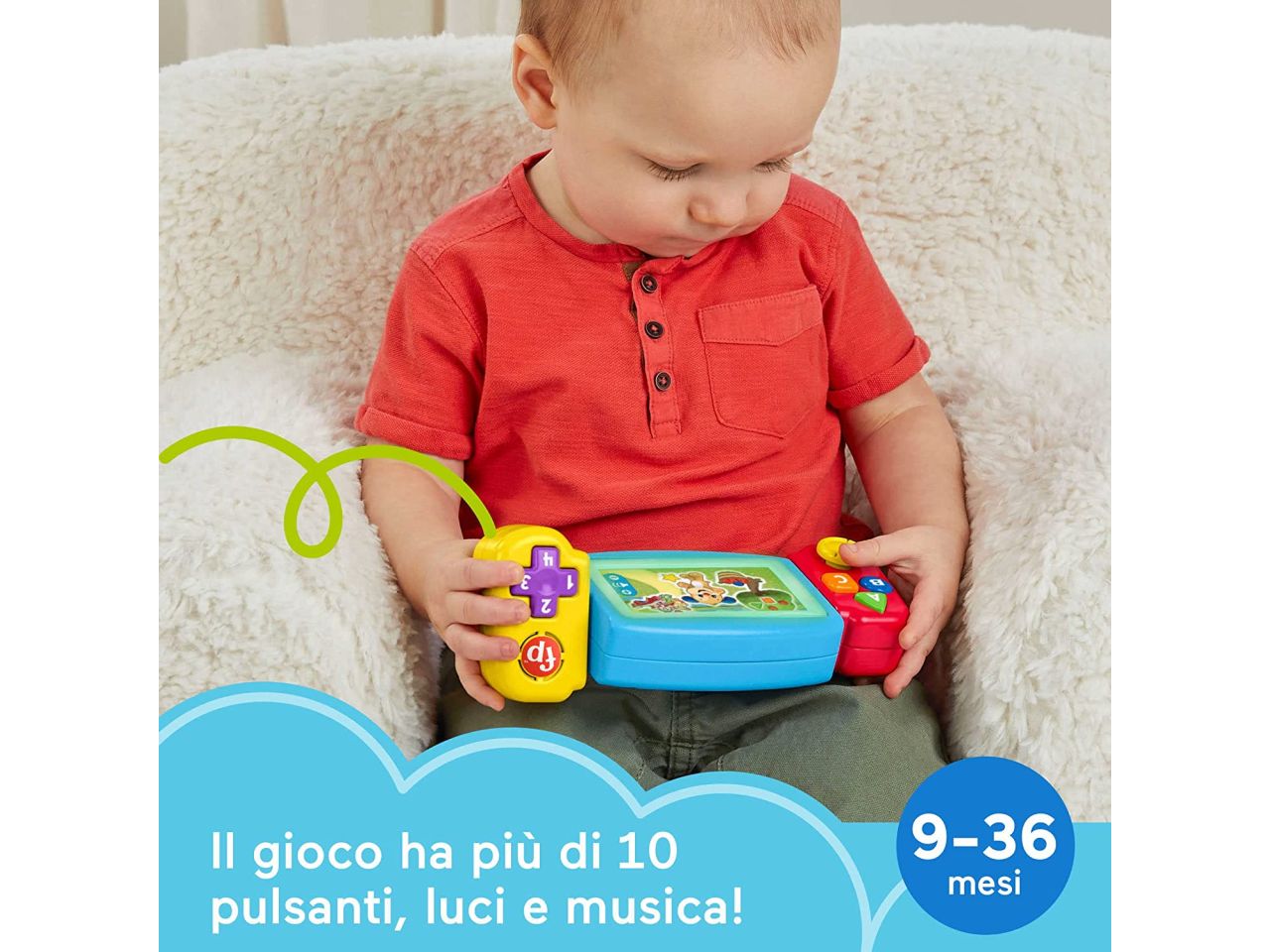 Fisher price console gira e impara