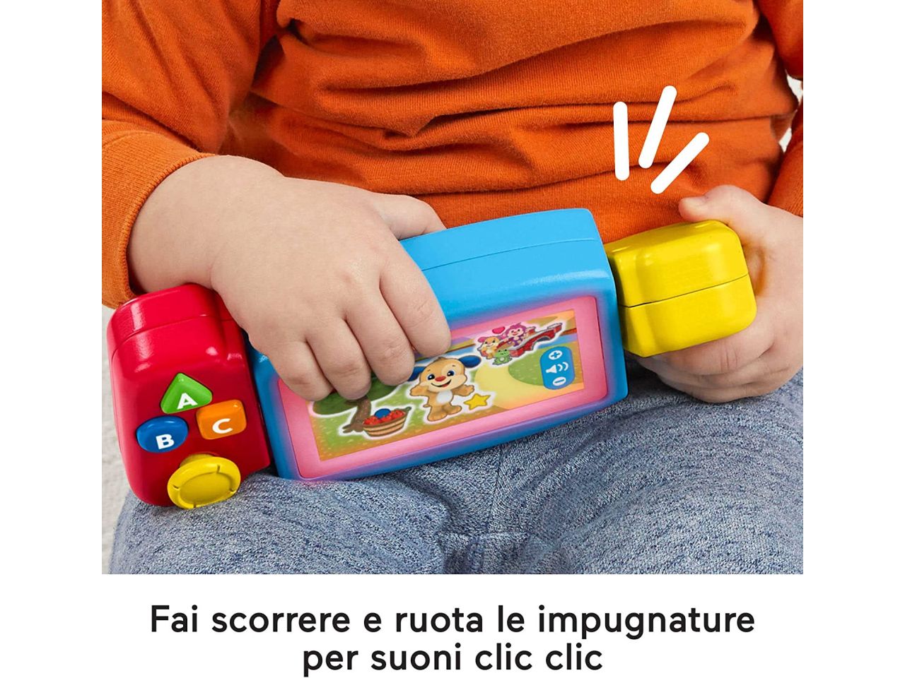 Fisher price console gira e impara