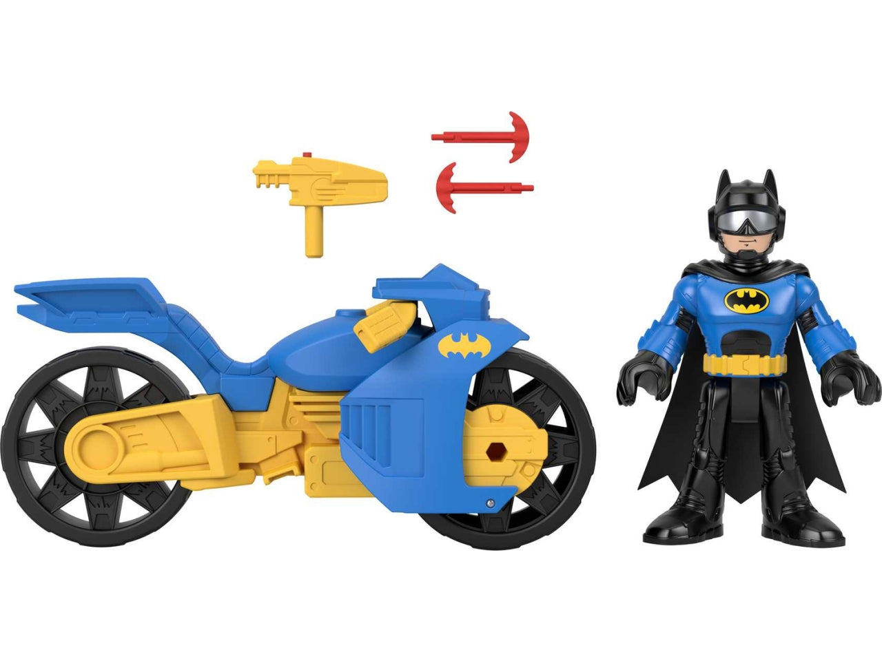 Giocattolo Batman Imaginext DC Super Friends Batmoto XL e Batman | Mattel