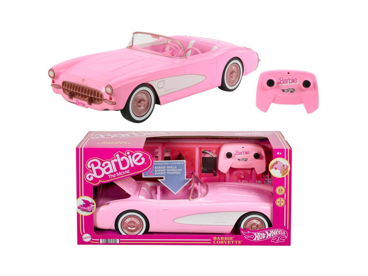 Mattel barbie the movie hot wheels corvette di barbie radiocomandata